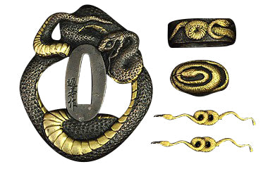 Snake Tsuba Set