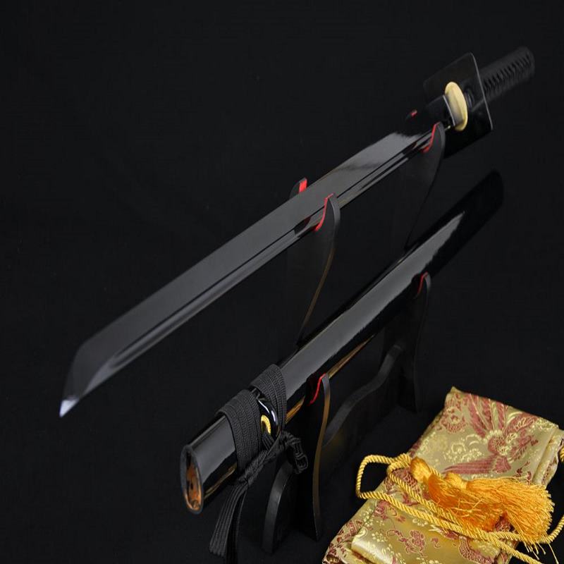 Handmade Japanese Samurai Sword Ninja Full Black